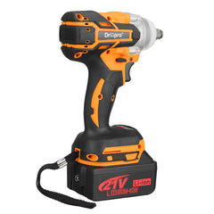 21V 520 N.m Brushless Electric Impact Wrench LED Working Light Rechargeable Woodworking Maintenance Tool