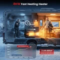 8KW 6L All-in-One Diesel Air Heater, App Control, Wireless Temperature Sensor & Auto Start/Stop for Car, Truck, RV & Camper