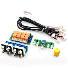 DC 7V-24V Audio Input Switch Board Four-way Audio Source Switch Board Audio Signal Input Switch Board Switch Relay DIY Kit