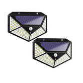 2/3/4PCS 100LED Solar Light Wireless Motion Sensor Waterproof Security Outdoor Garden Wall Lamp