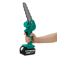 6 Inch Portable Electric Chain Saw Pruning Saw Rechargeable Woodworking Tool