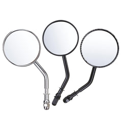 Diameter 85mm Retro Round Rearview Motorcycle Mirrors Long/Short Handle