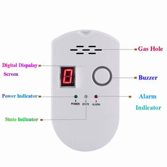 Gas Detector With Leak Alarming For Small Building and Kitchen Range