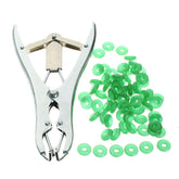 Sheep Castration Pliers Tail Docking Cattle Castration Applicator With 100 Marking Rings Tools kit