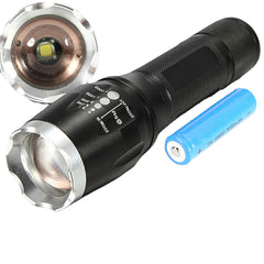 1000 Lumen Tactical Elfeland T6 LED Zoomable Flashlight Torch Lamp