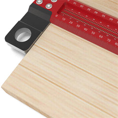 Aluminum Alloy T Hole Ruler for Woodworking - Precise, Easy to Use, Rust Proof, 200cm/300cm Length Options