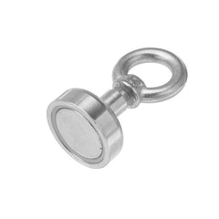 20mm 9kg Neodymium Recovery Magnet Metal Detector Eyebolt Circular Ring Magnet