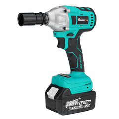 800N.M 1/2" 388VF 22900mAh Electric Wrench Brushless Motor Power Tool with Sleeve