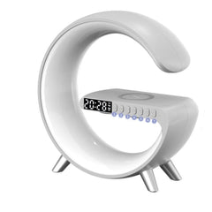 Multi-Function Wireless Charger with 15W Output, 10W LED, 3W Bluetooth Speaker, 256 Lighting Modes, Black/White/Grey