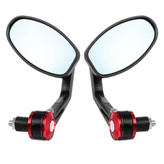 Pair Left Right Universal Handlebar Rearview Side Mirrors Motorcycle Scooter