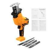 Electric Cordless Reciprocating Saw 4 Blades Battery Charger Saw Power Tool