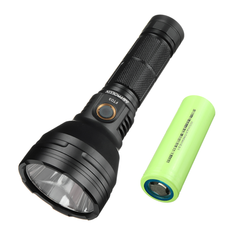 4300lm 875m LED Flashlight with 26800 Battery 6800mAh 3C Power Li-ion Battery USB-C Rechargeable Large Capacity Long Runtime Powerful Torch
