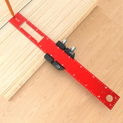 High-Quality 7075 Aluminum Woodworking Rulers - 6", 8", 12" & Metric Sizes, CNC Machined for Precision & Versatility