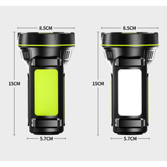 Super Bright LED Spotlight 2 Modes USB Rechargeable Searchlight Flashlight Work Light Waterproof Camping Hunting