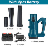 2500W 388VF Cordless Electric Air Blower Handheld Leaf Blower Dust Collector Sweeper Garden Tool