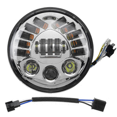 7 Inch Projector LED Headlights Hi/Lo Beam DRL Turn Signal Light Round