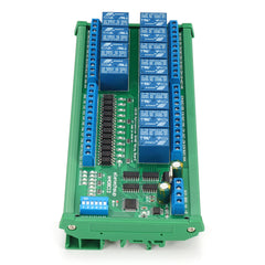 12V/24V RS485 Relay Modbus RTU Protocol DIN35 Rail Shell PLC Optional