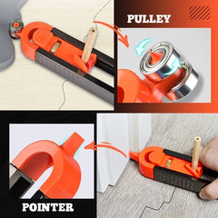 Profile Scribing Ruler Irregular Contour Gauge With Adjustable Lock