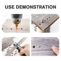 Silver Metal Handheld Hole Puncher - 3mm/8mm Hole Size, Ideal for Paper, Not for PVC Over 2.0MM Thickness
