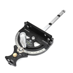 Bosch-Compatible Mitre Gauge with Adjustable Fence (360-610mm), 140° Angle Range, Precision CNC Machined, Angle Scale Magnifier