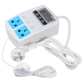 Reptile Aquarium Tank Temperature Controller Upper Lower Thermostat Socket