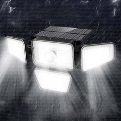 270LED Solar Outdoor Led Security Light Waterproof Motion Sensor Flood Lights With 3 Adjustable Head For Yard Garage