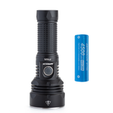 11000LM 546m Ultrabright Anduril UI Strong Flashlight Powerful LED Torch with 1Pcs E2145 4500mAh 28A 3.7V 21700 Li-ion Battery