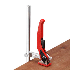 Quick Ratchet Track Saw Guide Rail Clamp for MFT Table & Festool, 120/200/300mm, Zinc Alloy & Steel, 220KG Clamping Force