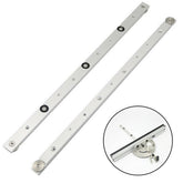 Aluminium Alloy Miter Bar for Table Saw - 450mm Adjustable Runner, Silver, Durable, Universal Mounting Holes