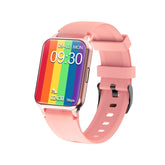 1.65'' Full Touch Screen 24h Heart Rate Monitor 10 Sports Modes Weather Push Music Control BTV5.1 Smart Watch