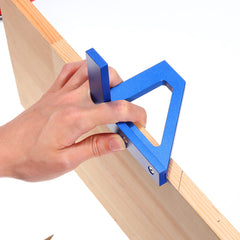 Aluminum Alloy 3D Miter Angle Marking T Ruler - 45/90 Degree Measuring Tool for Woodworking & DIY Projects