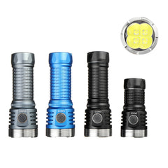 4*XHP50.2/SST40 11000LM 500M USB-C Rechargeable Anduril UI EDC Flashlight High Lumen Powerful Mini LED Torch 26650/21700/18650/26350