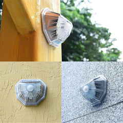 40 LED Solar Light Transparent Small Outdoor Wall Lamp White Light 8M Sensing Distance 120 Degree Sensoring Angle Two Lighting Modes