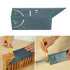 Woodworking Scribe Mark Line Gauge 100mm T-type Ruler Hole Scribing Gauge Aluminum Crossed-out Ruler Carpenter Measuring Tool