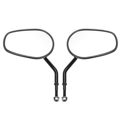 8mm Black Aluminum Alloy Left Right Rear View Side Motorcycle Mirrors