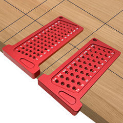 Precision Woodworking Scribe T-Ruler - Dual Metric & Inch Measurements, Durable Aluminum, Compact Design for DIY Projects