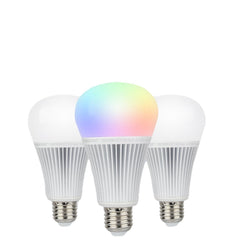 9W DMX512 RGB+CCT E27 Smart Bulb 2.4G APP Voice Control LED Light AC100-240V