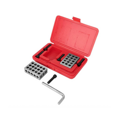 2pcs 1x2x3 Inch Blocks 23 Holes Parallel Clamping Block Lathe Tools Precision Block