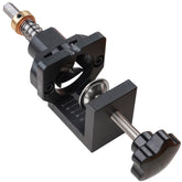 35mm Hinge Jig Drill Guide Locator Kit with Clamp - Aluminum Alloy Hole Punch for Cabinet Door Installation