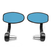 Motorcycle Bar End Rearview Side Mirrors For 7/8inch 22mm Handlebar Moped Dirt Bike