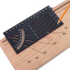 45/90° Foldable Woodworking Scriber Ruler Gauge 3D Mitre Angle Measuring Tool
