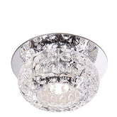 3W 5W Modern Round Shape Warm White Pure White Crystal LED Ceiling Light Chandelier Downlight