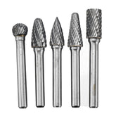 5pcs 6mm Shank Tungsten Carbide Burr Rotary Cutter file Set Engraving Tool