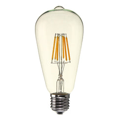 6W Clear Cover Dimmable Retro Vintage Filament LED Bulb Light Lamp AC110/220V