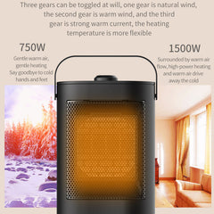 Electric Fireplace Portable Heater 110V/220V for Home - PTC Room & Fan Heating
