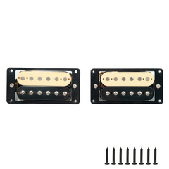2 PCS Guitar Pickup Zebra Faced Humbucker Double Coil Electric Guitar Pickups 50/52mm Guitar Accessories