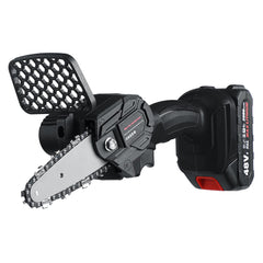 21V 4" Cordless Electric Chain Saw Rechargeable Woodworking Cutting Saw