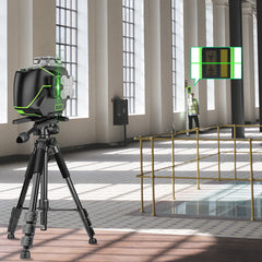 16 lines 4D Cross Line Laser Level Bluetooth & Remote Control Functions Green Beam with Hard Carry Case