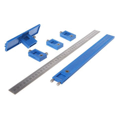 Multi-Purpose Handle & Knob Mounting Template with L-Bracket, 410x300mm, Durable ABS & Stainless Steel, Easy to Use