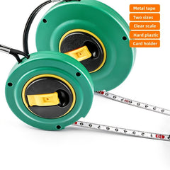 20/50m Portable Disc Ruler with Metal Paint Strip Steel Tape Measure for Woodworking